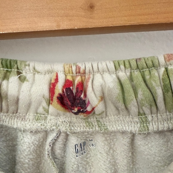 GAP Kids Floral Sweatpants Joggers - Multicolor size 8 wildflowers - Picture 6 of 8